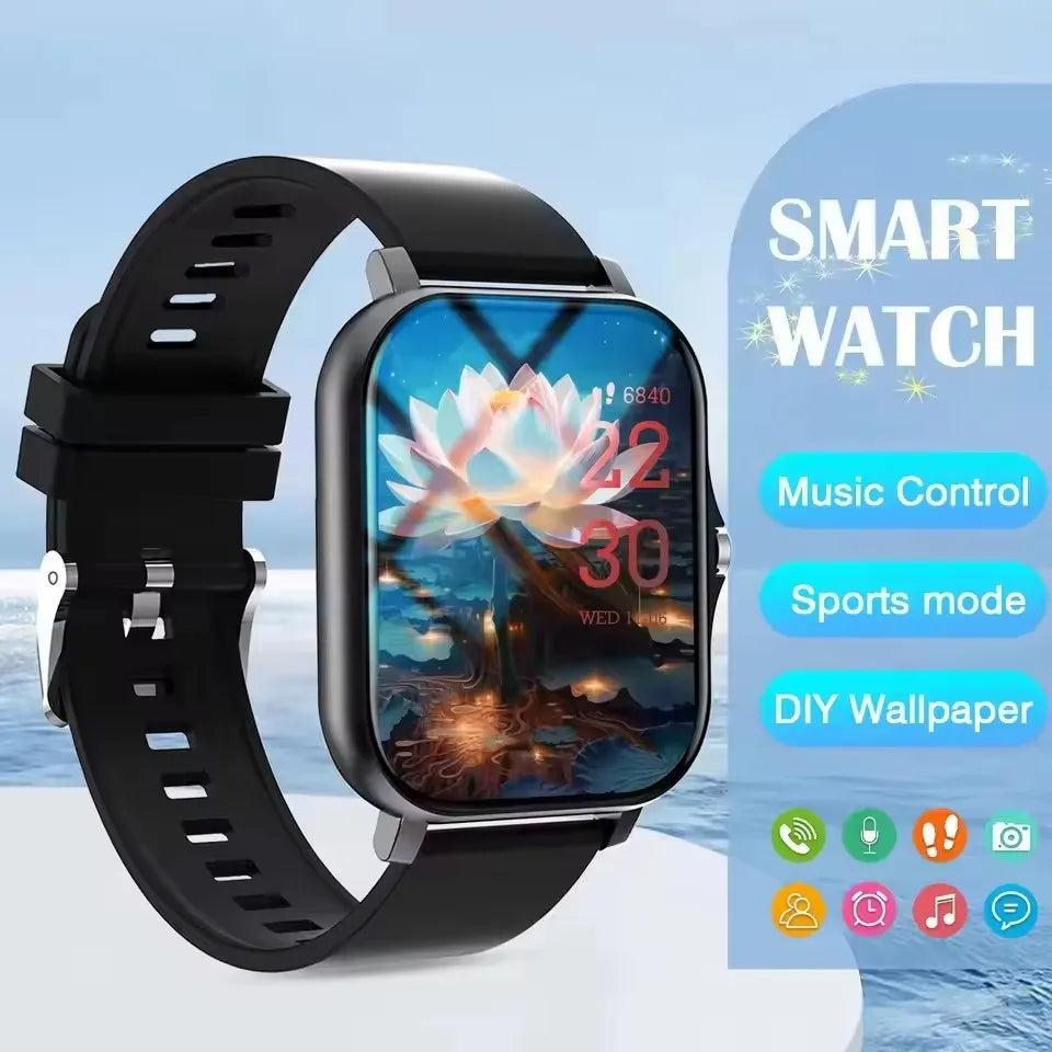 2026 New Smart Watch Bluetooth Call Fitness Tracker Heart Rate Sleep Record Outdoor Sport Watch for Android/IOS Men Women HT30