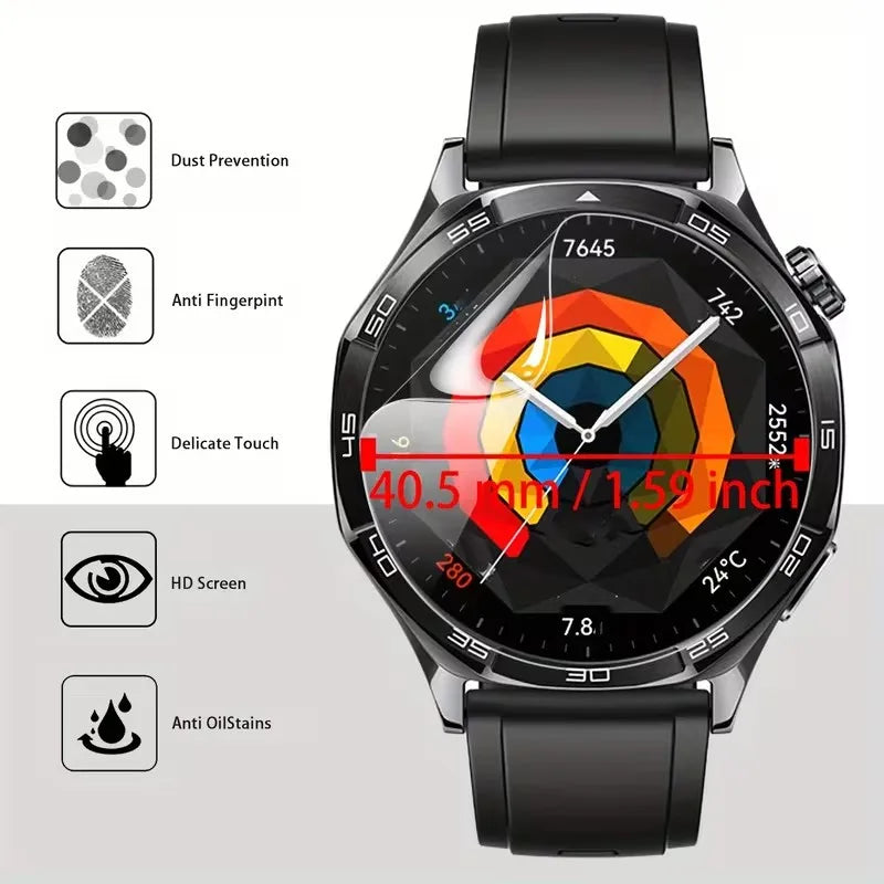 3-5Pcs Transparent Hydrogel Film For Huawei Watch GT5/GT5 Pro 46mm 41mm Screen Protector
