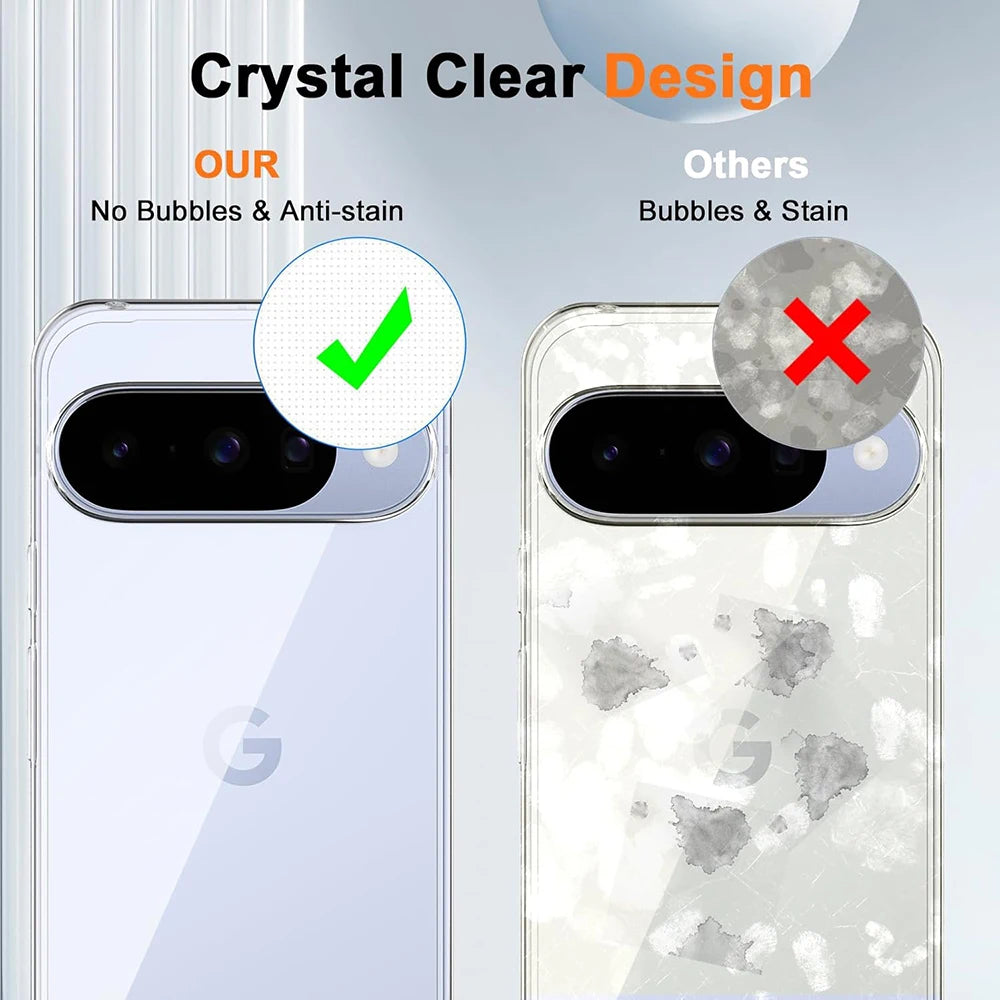 Ultra Thin Transparent Silicone Soft Case For Google Pixel 10 9 Pro XL 9A Clear Slim Shell For Google10 Back Cover Shockproof
