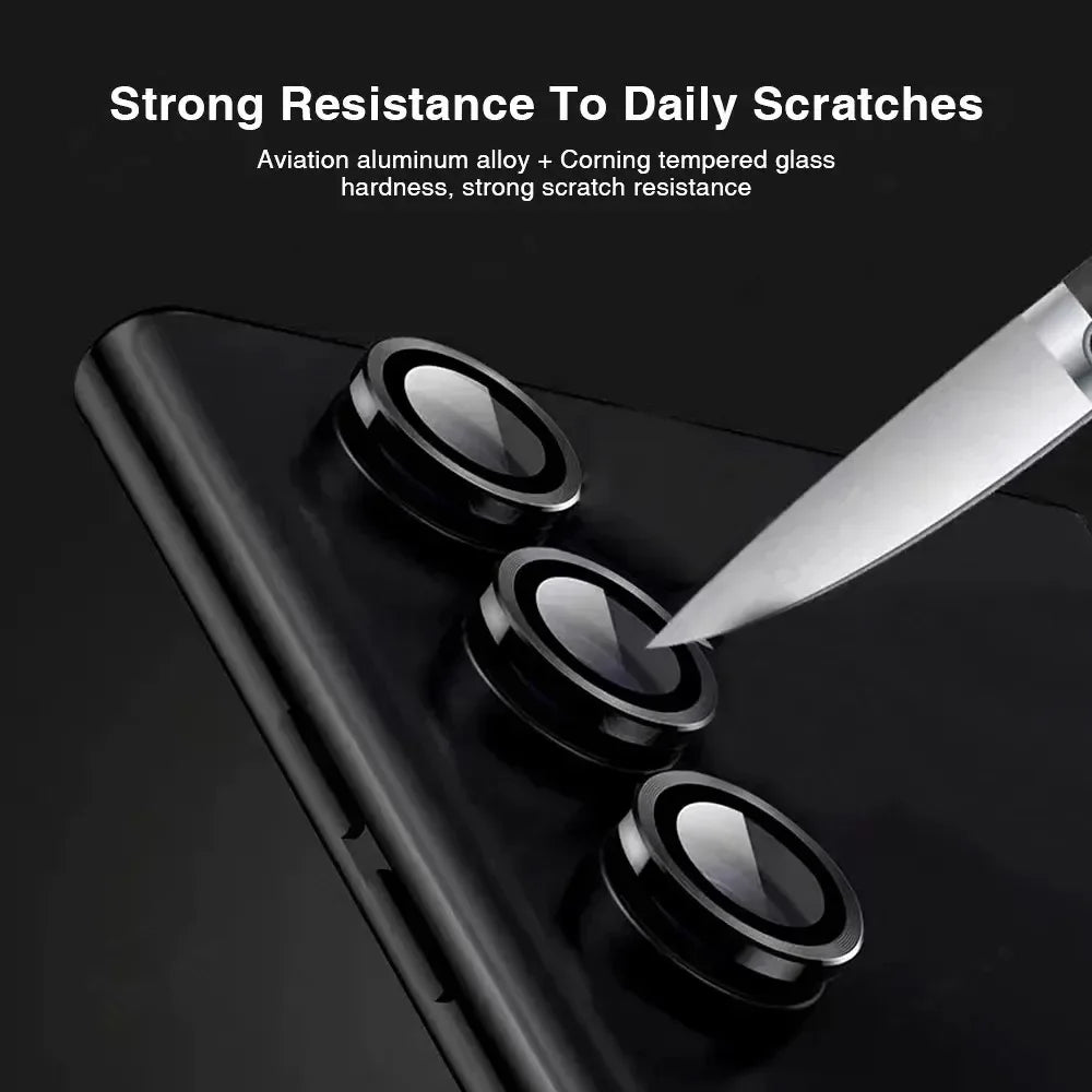 Metal Camera Lens Protector For Samsung Galaxy A57 A37 Anti Scratch 9H Tempered Glass Metal Ring For Galaxy A57 5G