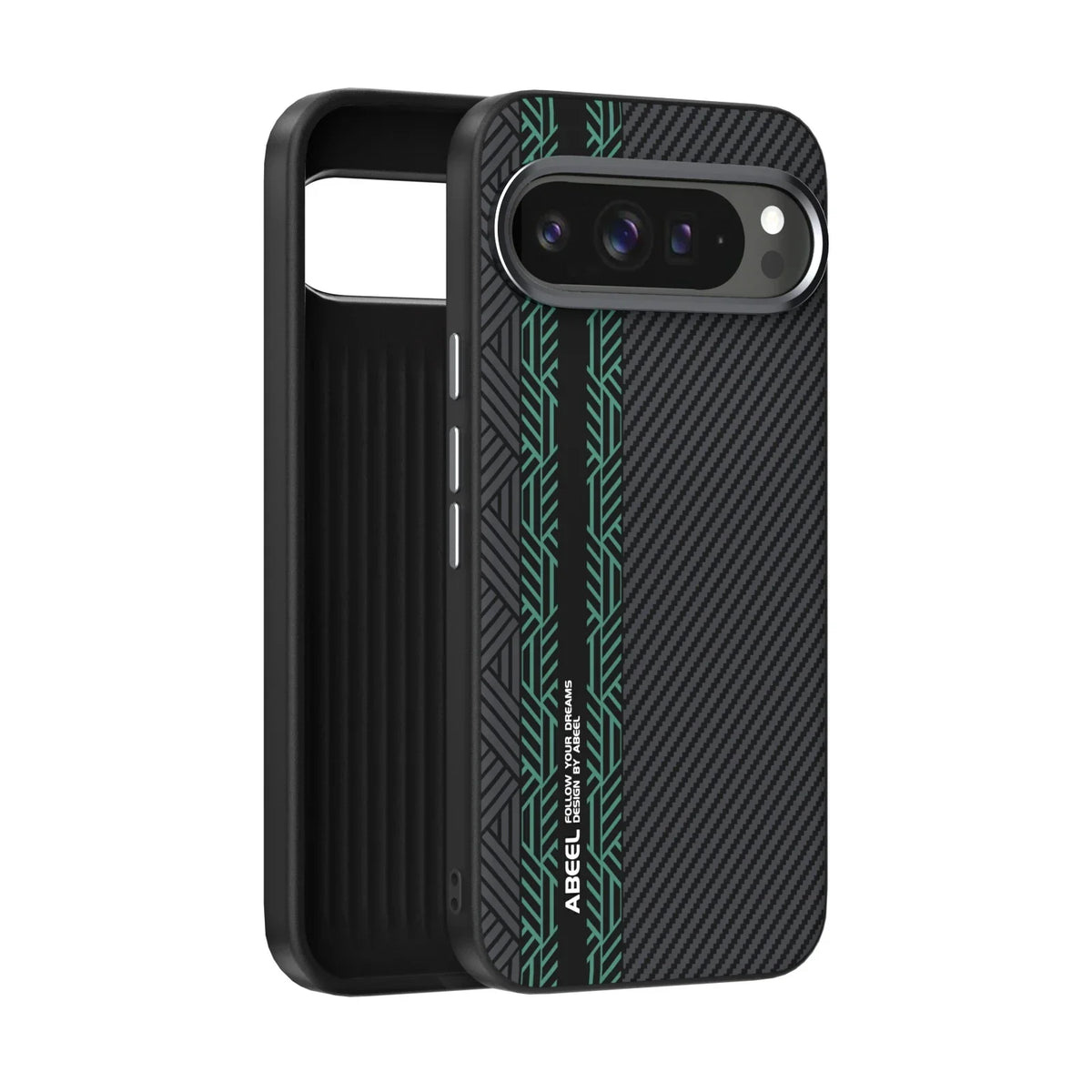 Fashion Carbon Fiber Pattern Protective Case for Google Pixel 10 9 Pro XL Alloy Lens Magnetic Wireless Charger Shockproof Cover