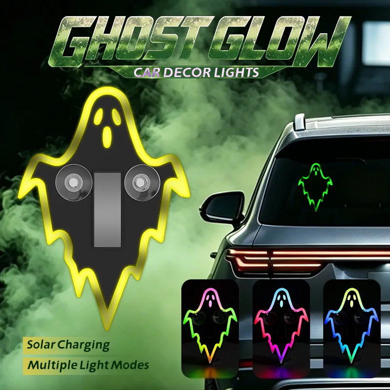 New Car Solar Nighttime Decoration Light Car Halloween Devil's Eye LED Atmosphere Light Universal Fun Lighting