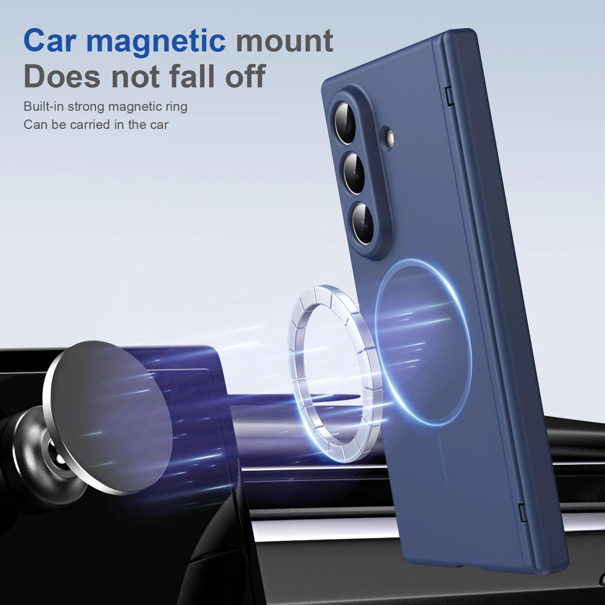 Magnetic Full Cover Hard PC Back Phone Case With Hinge Protection For Samsung Z Fold 8 Ultra 7 6 5 4 With Glass Film Protector