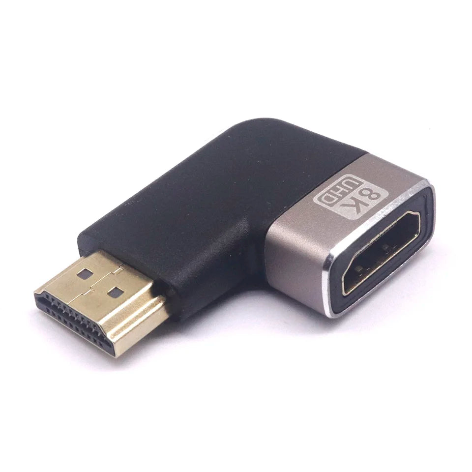 1/2pcs 8K 60HZ ultra high definition adapter HDMI2.1 male to female extension HDMI8K elbow 90 degree 270 degree adapter