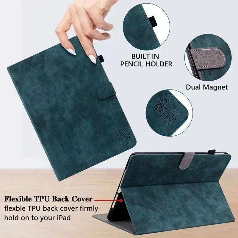 Leather Case for iPad Air 11 2026 Air3 10.5 iPad 5th 6th 7th 8th 9th Gen iPad 10.9 2022 11th 2025 Pro 11 2026 2025 Mini 6 Case