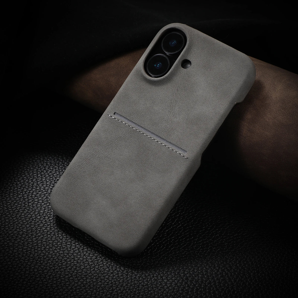 Luxury Card Slot Sheepskin Leather Case For iPhone 17 Air 16 15 14 13 12 Pro Max Plus Business Wallet Pocket Shockproof Cover