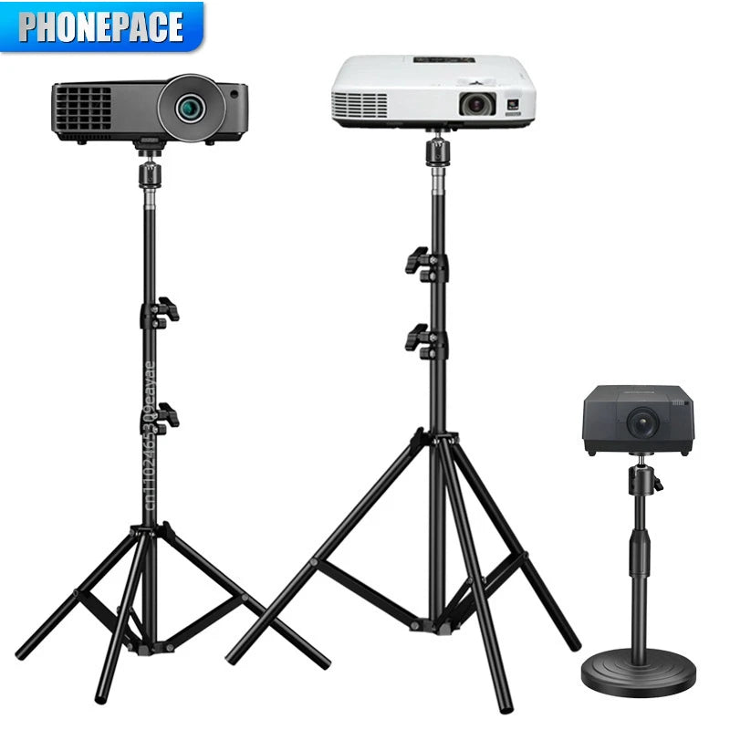 PHONEPACE Foldable Tripod Stand - Projector Camera Mobile Phone Computer Notebook Holder Durable Stable Base