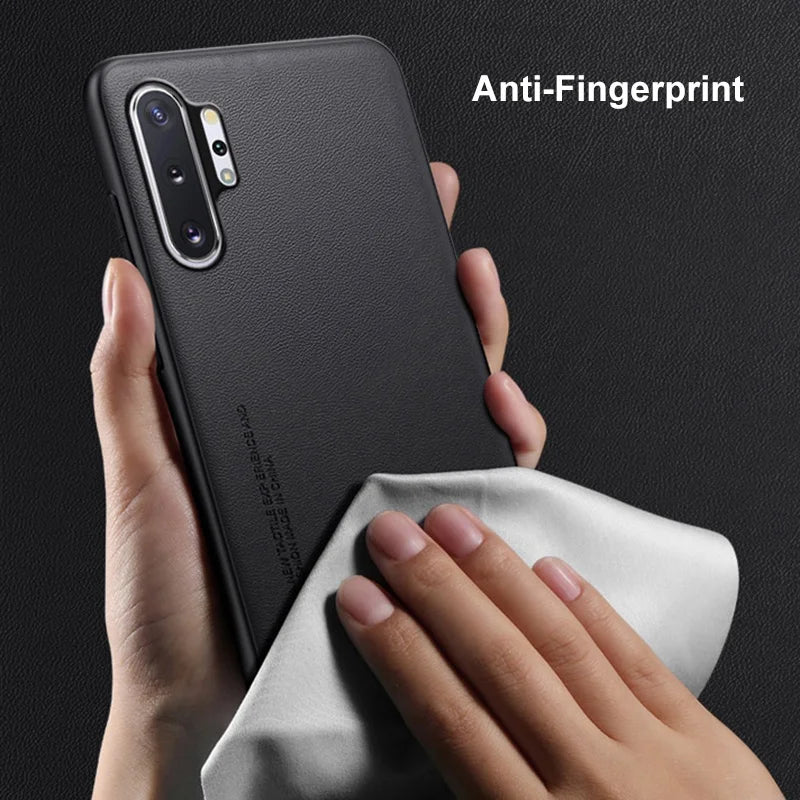Luxury PU Leather Case For Samsung Galaxy Note 10 Plus Back Cover Silicone Full Protection Phone Case For Samsung Note10 Plus 5G