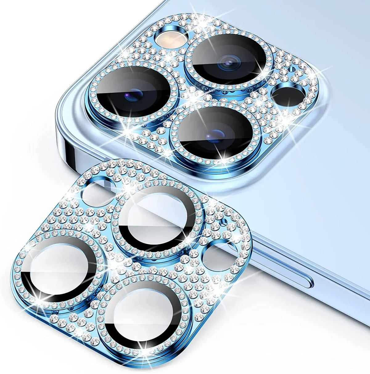 Diamond Camera Lens Protector For IPhone 16 13 12 11 Pro Max Mini Metal Lens Protection For IPhone 15 14 Pro Max 16 Plus Glasses