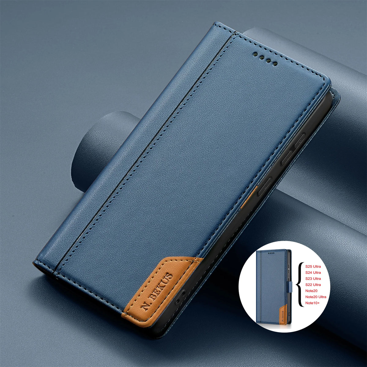 Business Leather Flip Case For Samsung Galaxy S25 S24 S26 Ultra S23 S22 S21 S20 Plus FE S25Edge S10 Magnetic Wallet Card Cover