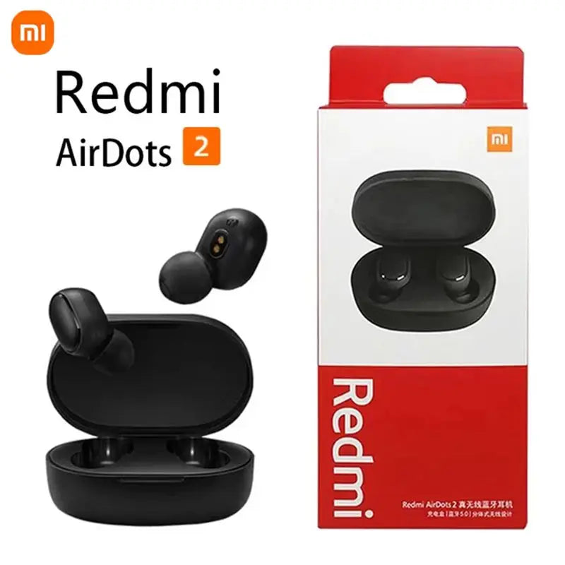XIAOMI Redmi Airdots 2 Wireless Bluetooth Headset with Mic Earbuds Fone Bluetooth Earphones TWS Wireless Headphones