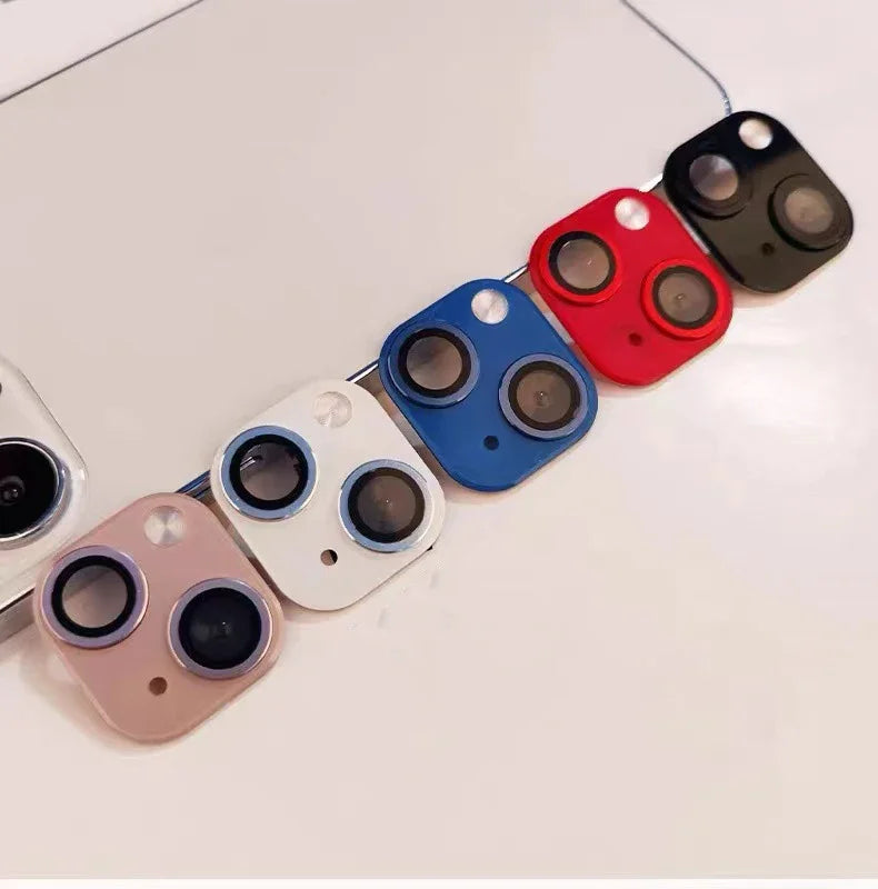 Seconds Change Fake Camera Lens For iPhone XR to 13 13mini Back Film Phone Alloy Sticker Protector Cover with Retail Box
