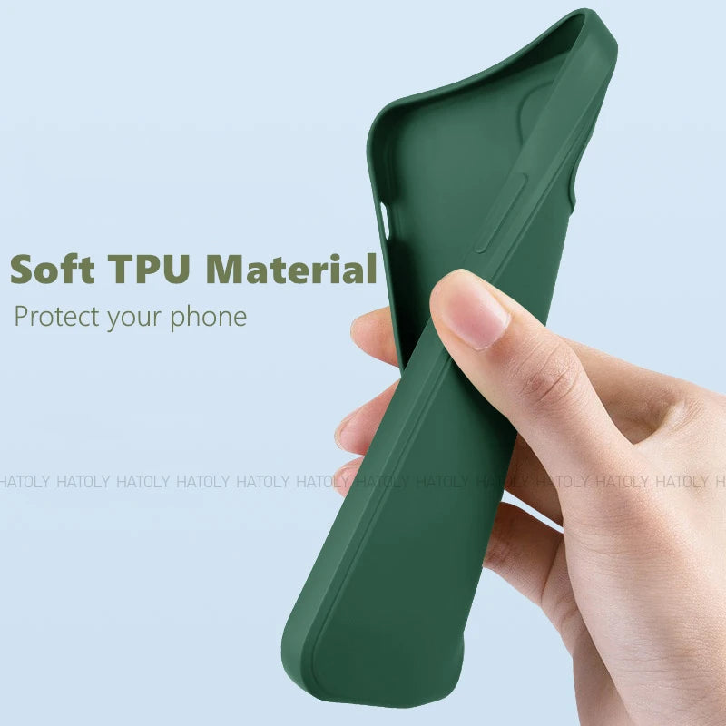 For iPhone 16 Case iPhone 16 17 Pro Max Cover Original TPU Luxury Shockproof Liquid Silicone Protective Phone Cover iPhone 16