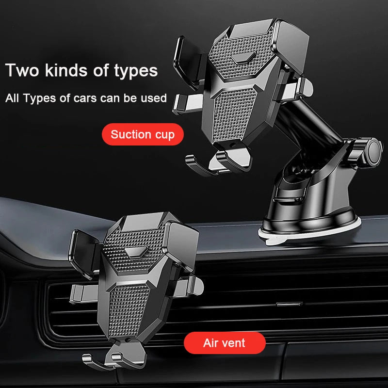 Sucker Car Phone Holder Mount Stand GPS Telefon Mobile Cell Support For iPhone 14 15 PRO Xiaomi Samsung