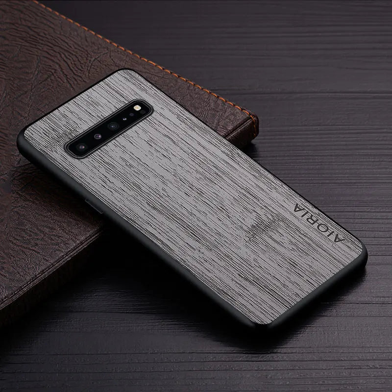 Case for Samsung Galaxy S10 Plus Lite S10E 5G Funda Bamboo Wood Pattern Leather Cover Luxury Coque for Galaxy S10 Plus Case Capa
