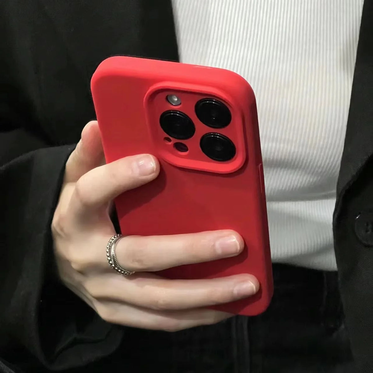 Camera lens Liquid Silicone Phone Case For iPhone 16 15 11 14 13 Pro Max Cases For iPhone 12 11 Pro 15 14 Plus Protection Cover