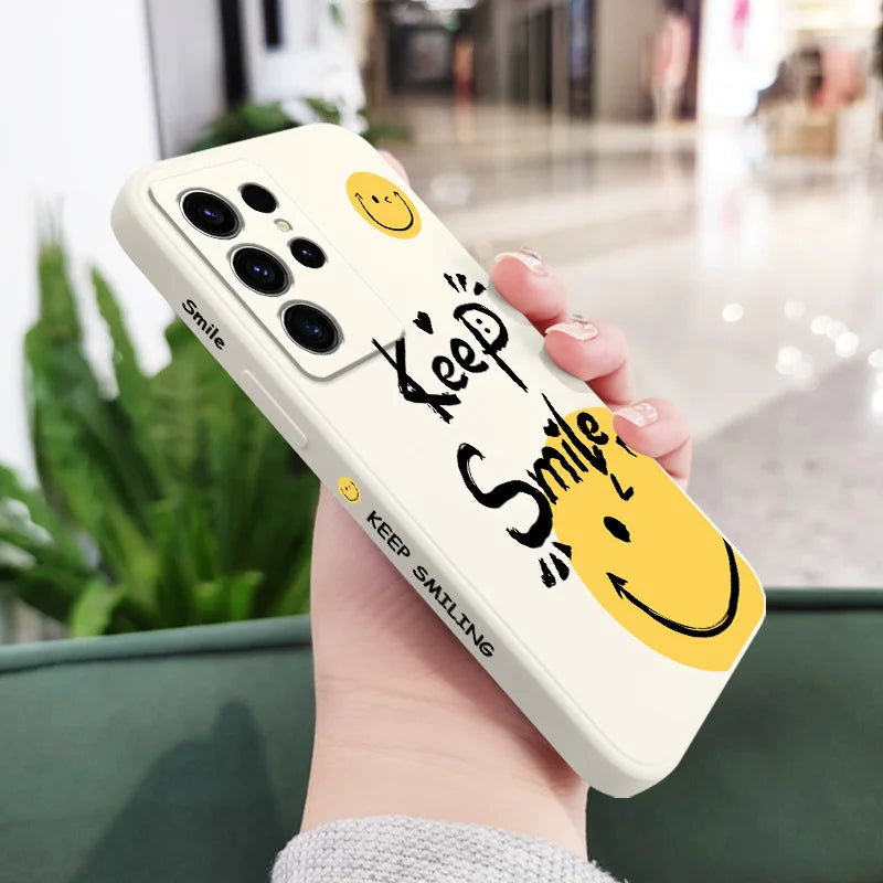 Street Slogan Phone Case For Samsung Galaxy S25 S24 S23 S22 S21 S20 S10 S10E Ultra Plus FE Note 20 Ultra Plus Cover