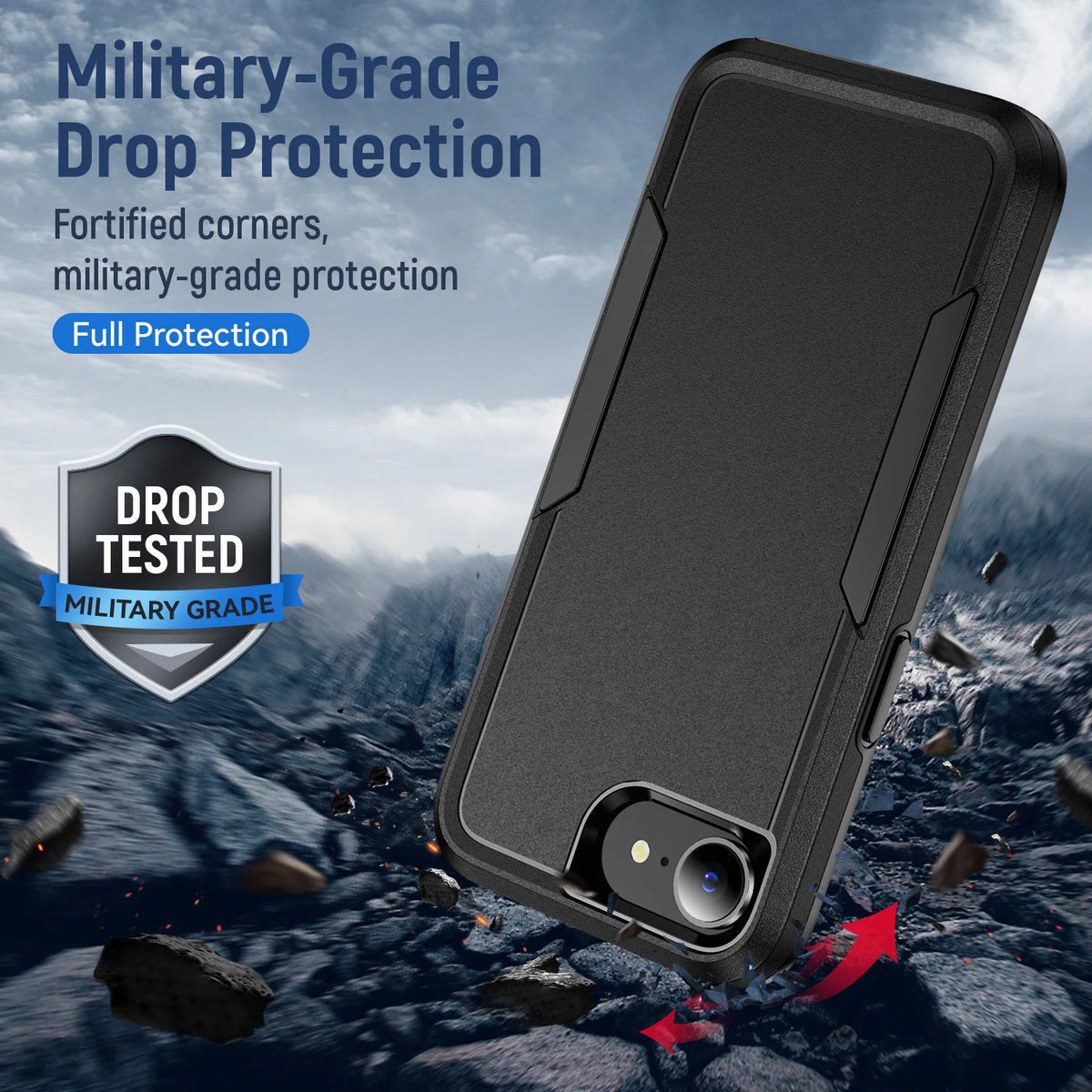 Dual Layer Hard Strong Case for Iphone 17E 16e 17 E Pro Max 16 Plus 13 12 14 15 16 Pro Max 17 Air Iphone16e Iphone17 Phone Cover