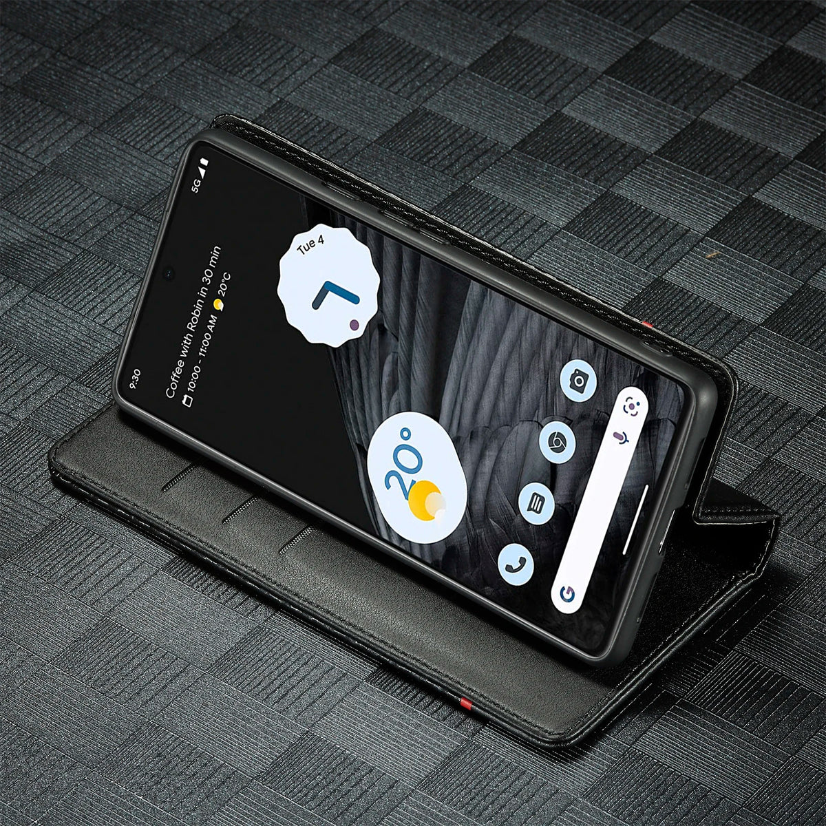 Carbon Fiber Leather Case for Google Pixel 10 9 Pro XL 10A 9A 8 7 6 Pro 7A 10Pro 9Pro Business Flip Cover Card Slot Phone Wallet