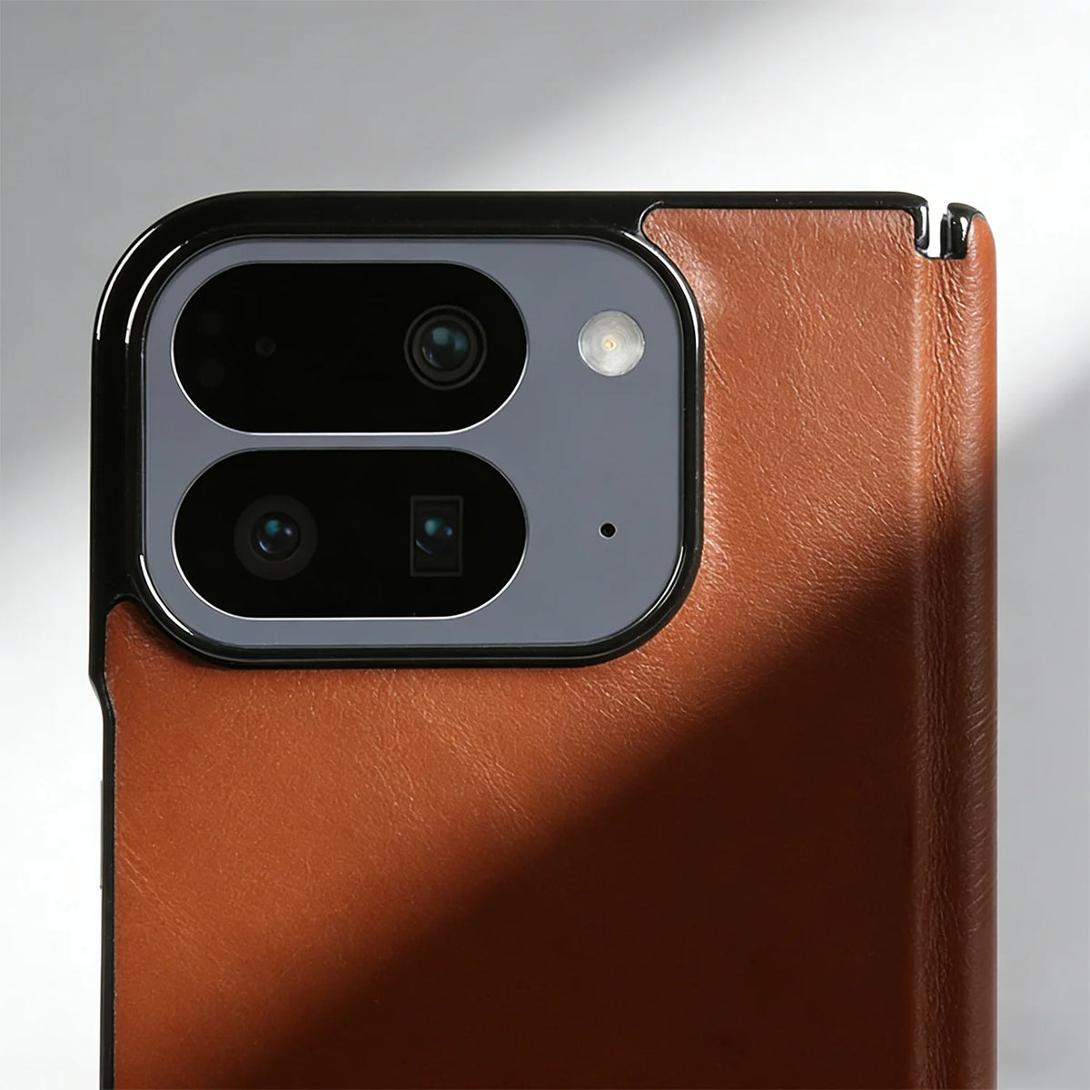For Google Pixel 10 Pro Fold Case Pixel 9 Pro Fold Retro Full Grain Oil Wax Pattern Cowhide Genuine Leather Phone Cover Fundas