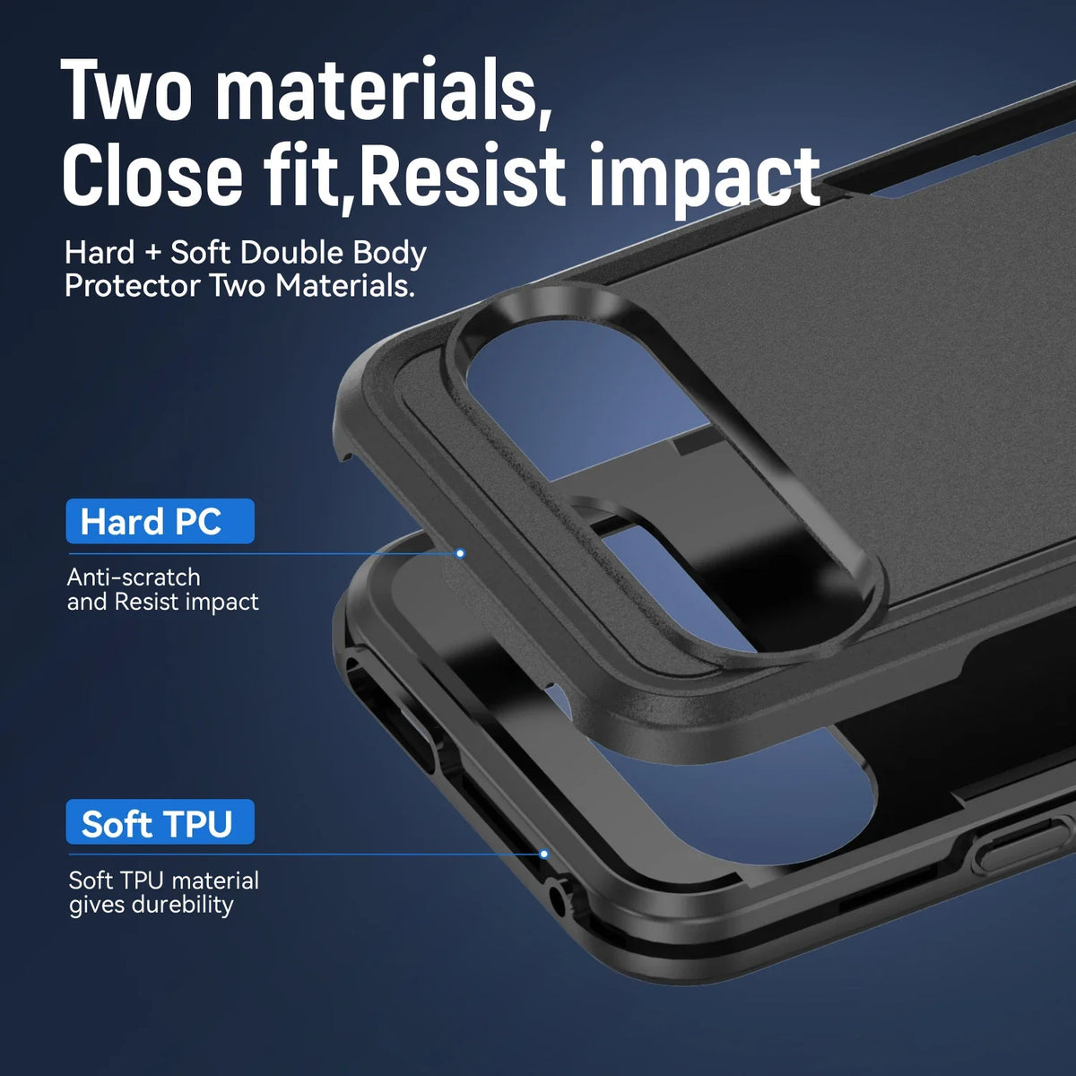Shockproof Hybrid Case Dual Layer Cover for Google Pixel 10 9 Pro XL 10A 8 Pro 7 7A 7 Pro 6 6A 6 Pro 4G 5G Screen Protector Case