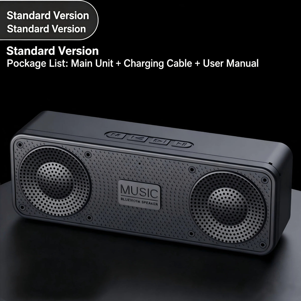 S18 Bluetooth Speaker W/ Subwoofer, FM Radio, 20H Battery, Waterproof, Stereo for Phone/PC Outdoor