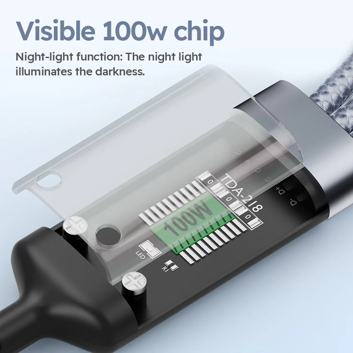 1PC Grey 2M/6.5FT USB Nylon Braided 3 In 1 Fast Charging Cable With Type-C, Micro USB, IP Port,For Iphone For Samsung For Huawei, Multi Port Multiple Charging Wire