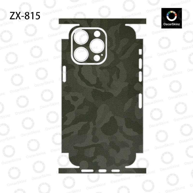 OscarSkinZ Wrap For iPhone 16 Pro Max Sticker 15 14 Plus Back Film 13 12 Mini Protective Decal Side Frame Back Protector