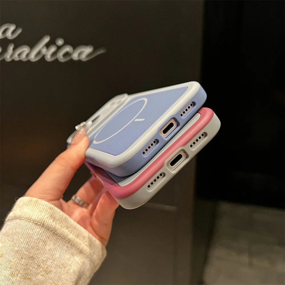 For iPhone 17 16 15 14 13 12 Pro Max Case Luxury Tough Cover For iPhone 16 15 14 Plus Magsafe Magnetic Phone Case