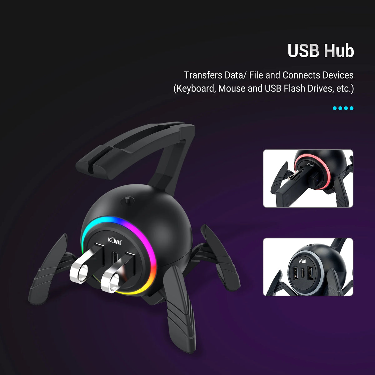 New Mouse Cable Holder RGB Light Gaming Mouse Bungee Cord Clip Wire Organizer Flexible For E-sports Mice Perfect Playing Game