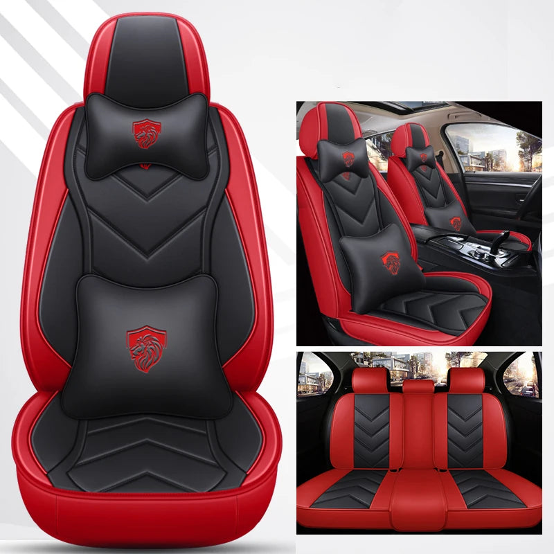 Leather Car Seat Covers For Fiat Toro Bravo Freemont 500 Argo Seat Leon Ibiza Arona BMW E39 Auto Interior Accesorios Waterproof