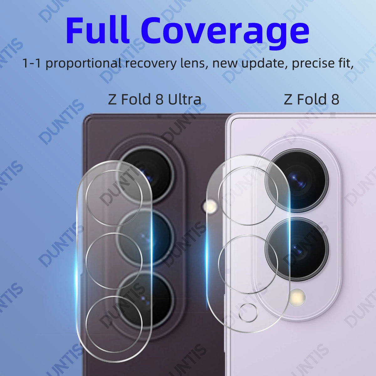 Camera Lens Protector for Samsung Galaxy Z Fold 8 / 8 Ultra Back Camera Tempered Glass Anti-Scratch Protection Accessories