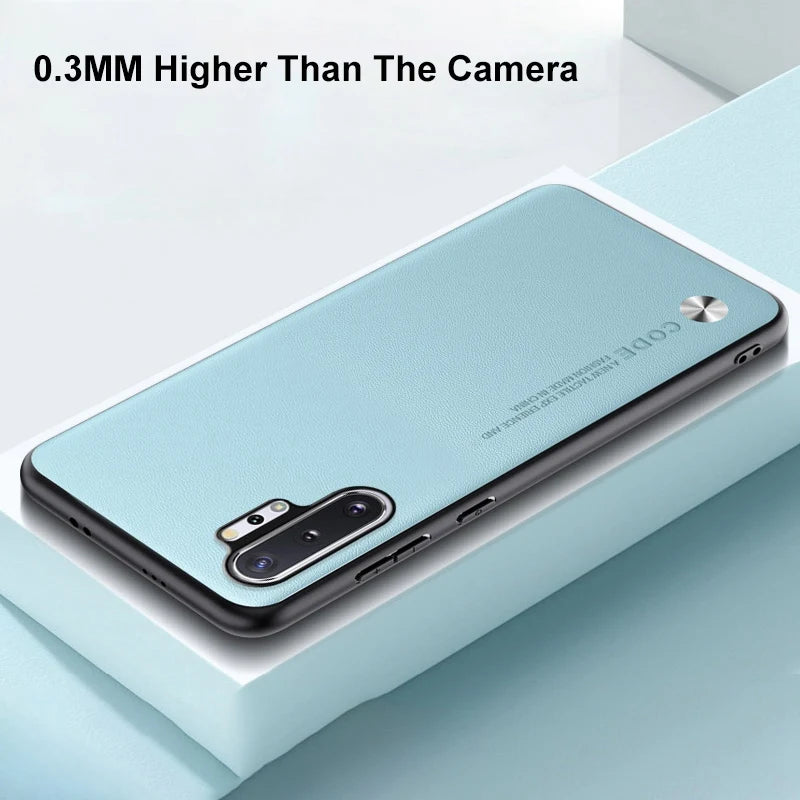 Luxury PU Leather Case For Samsung Galaxy Note 10 Plus Back Cover Silicone Full Protection Phone Case For Samsung Note10 Plus 5G