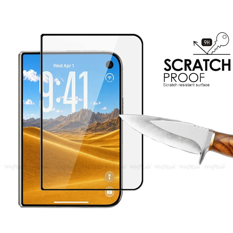 1/2/3/4PCS For iPhone Duo Glass iPhone Duo Tempered Glass Protective 9H Full Cover Glue Flat Outer Screen Protector iPhone Duo