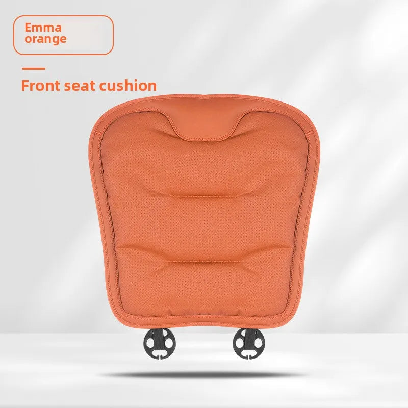 Universal Perforated Nappa Leather Car Seat Cover Luxury Sedan SUV Breathable Comfortable Cloud Cotton Cushions Car Seat Cover