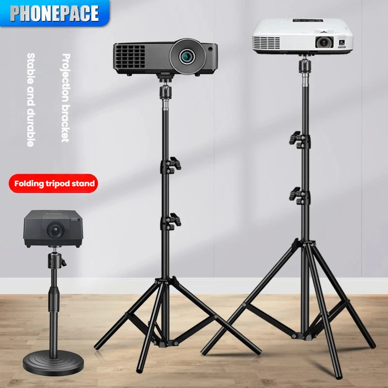 PHONEPACE Foldable Tripod Stand - Projector Camera Mobile Phone Computer Notebook Holder Durable Stable Base