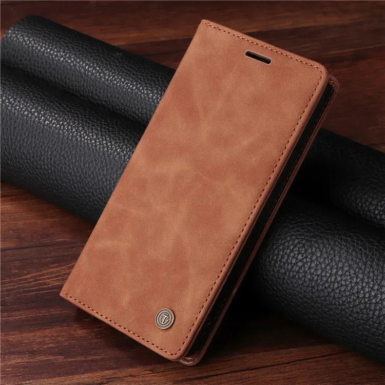 Leather Flip Phone Case For Samsung Galaxy S10 Plus S20 S21 FE S22 S23 S24 S25 S26 Ultra Note 20 Ultra Luxury Wallet Cover