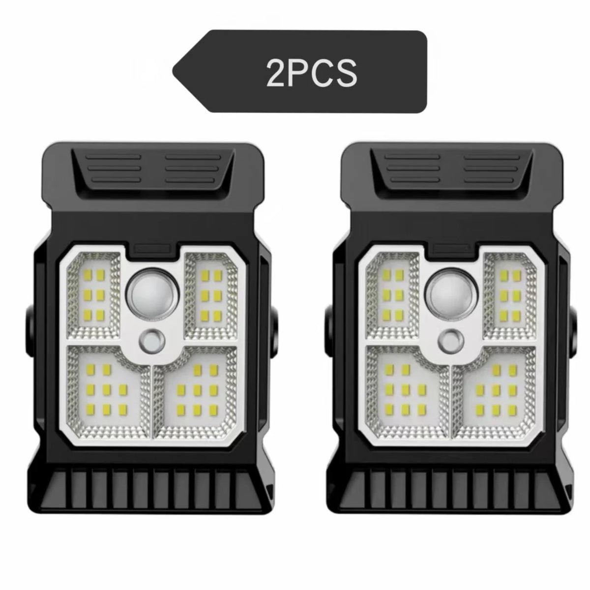 1-4PCs Solar Clamp on Sensor Motion Lights Outdoor Waterproof Work Light 3 Lighting Mode Camping Lamp Fence Wall Garage Led Lamp
