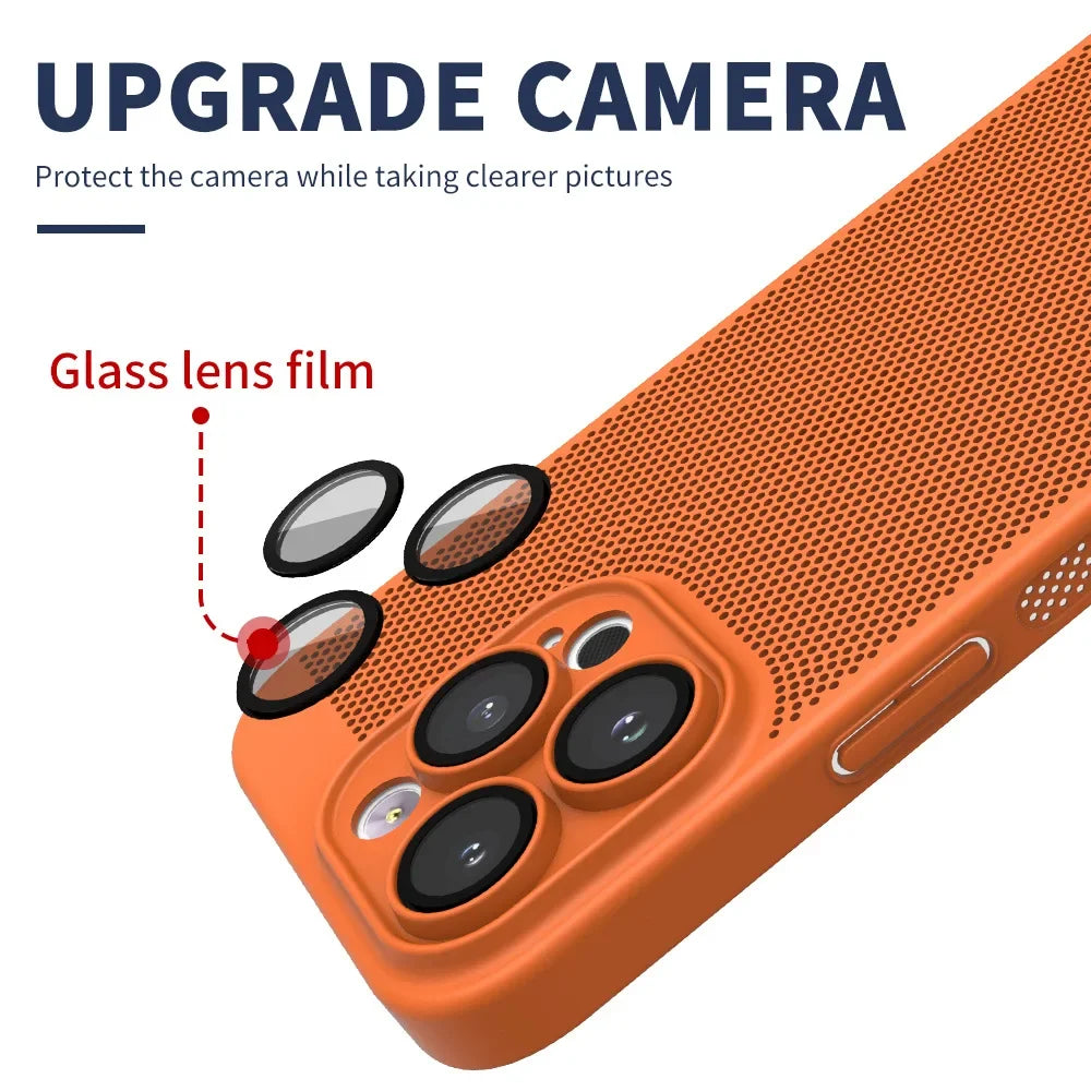Breathable Heat Dissipation Cooling Case For Samsung Galaxy S25 S24 UItra S23 S22 S21 Plus PC Hard Back Covers