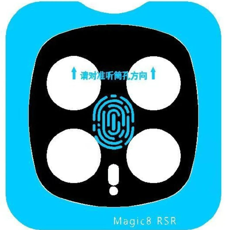 3D Camera Protectors for Honor Magic V6 V5 Magic8 Magic7 Pro Lite RSR X70 X9D X9C Tempered Glass Lens Cover Locator Installation