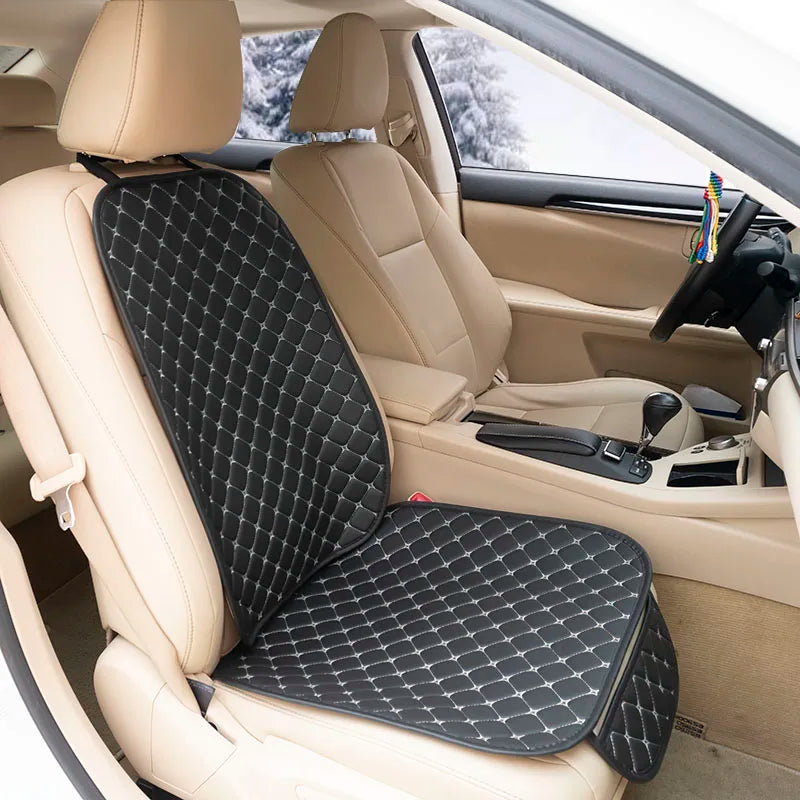 SEAMETAL PU Leather Car Seat Cover Front Rear Auto Chair Protector Backrest Waterproof Cushions Four Season for Car Accessories