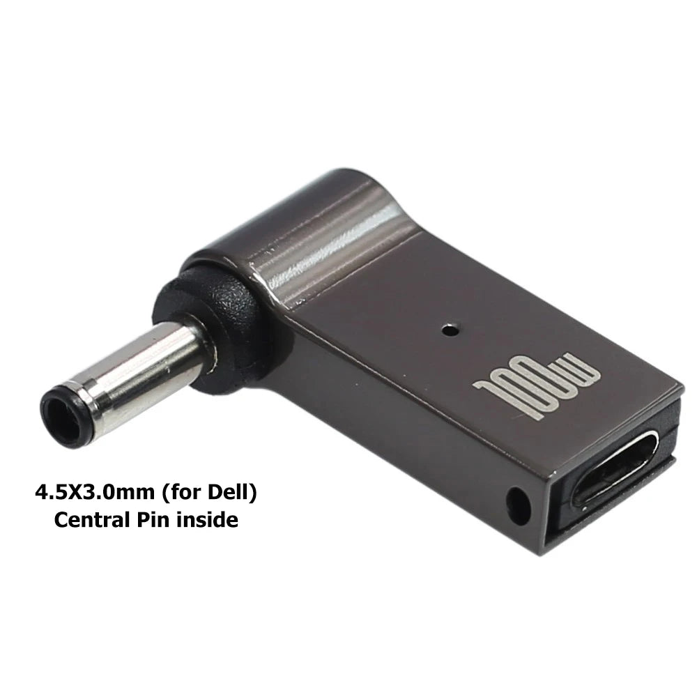 100W USB Type C Fast Charging Adapter Plug Connector Universal USB C Laptop Charger Converter for Dell Asus Hp Acer Lenovo
