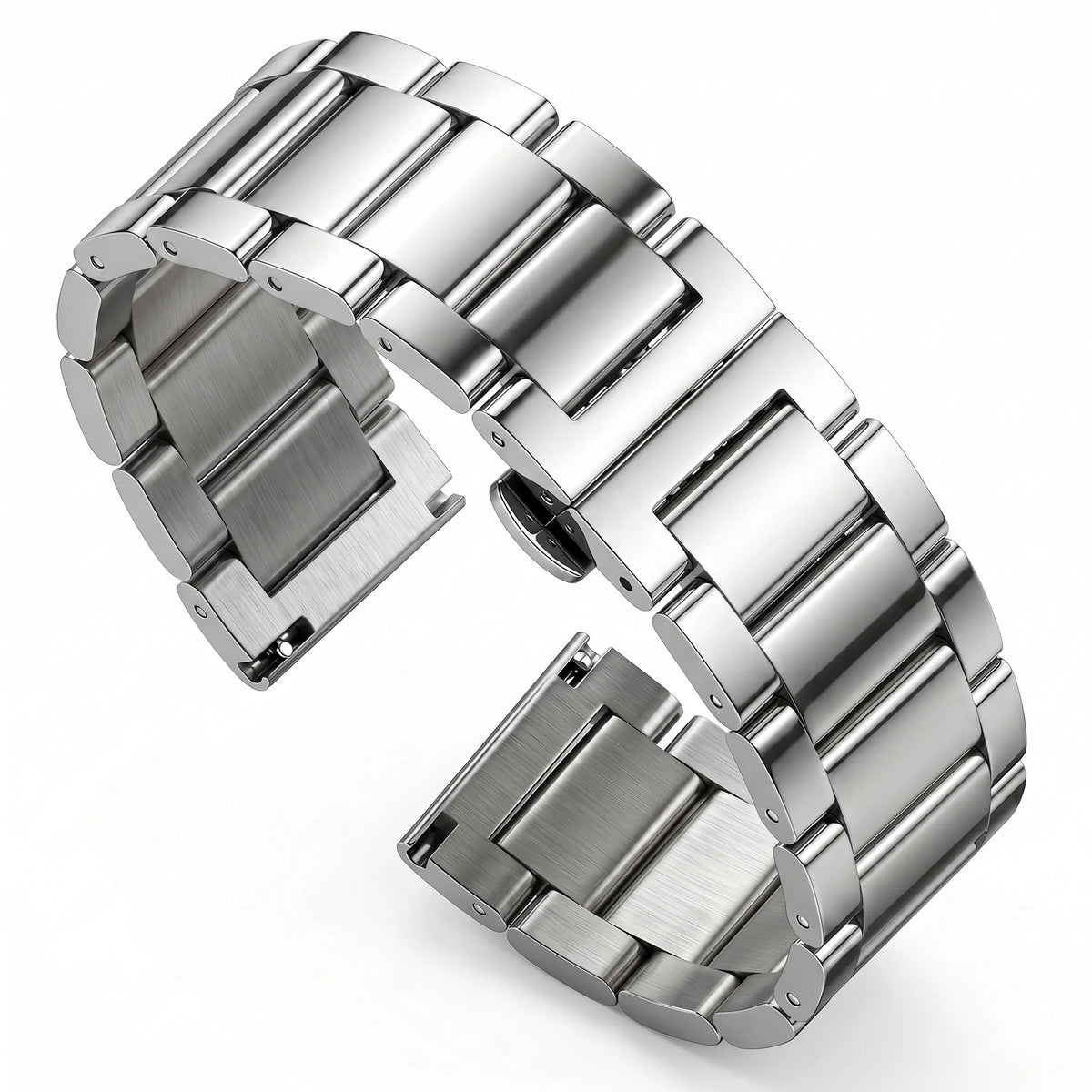 Stainless Steel Watch Band Bracelet 18 20 21 22 23 24mm Women Men Solid Metal Wristband Replacement Strap Accessories With Tool
