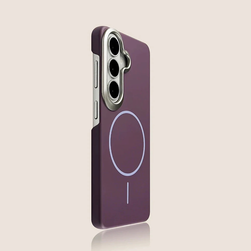 Metal PC Armor Matte For Magsafe Magnetic Case For Samsung S26 S25 Edge S24 S23 S22 Ultra Plus FE A57 A37 A17 A07 A36 A56 Cover