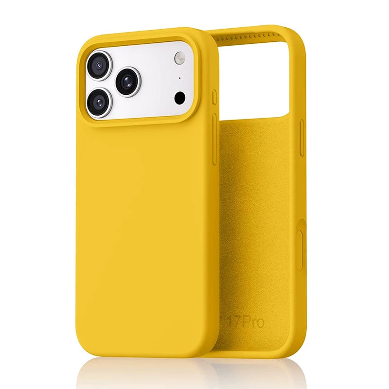 Original Liquid Silicone Phone Case For iPhone 17 16 15 14 Pro Max Ultra Slim Shockproof Cases For iPhone 13 17 Pro Max Cover
