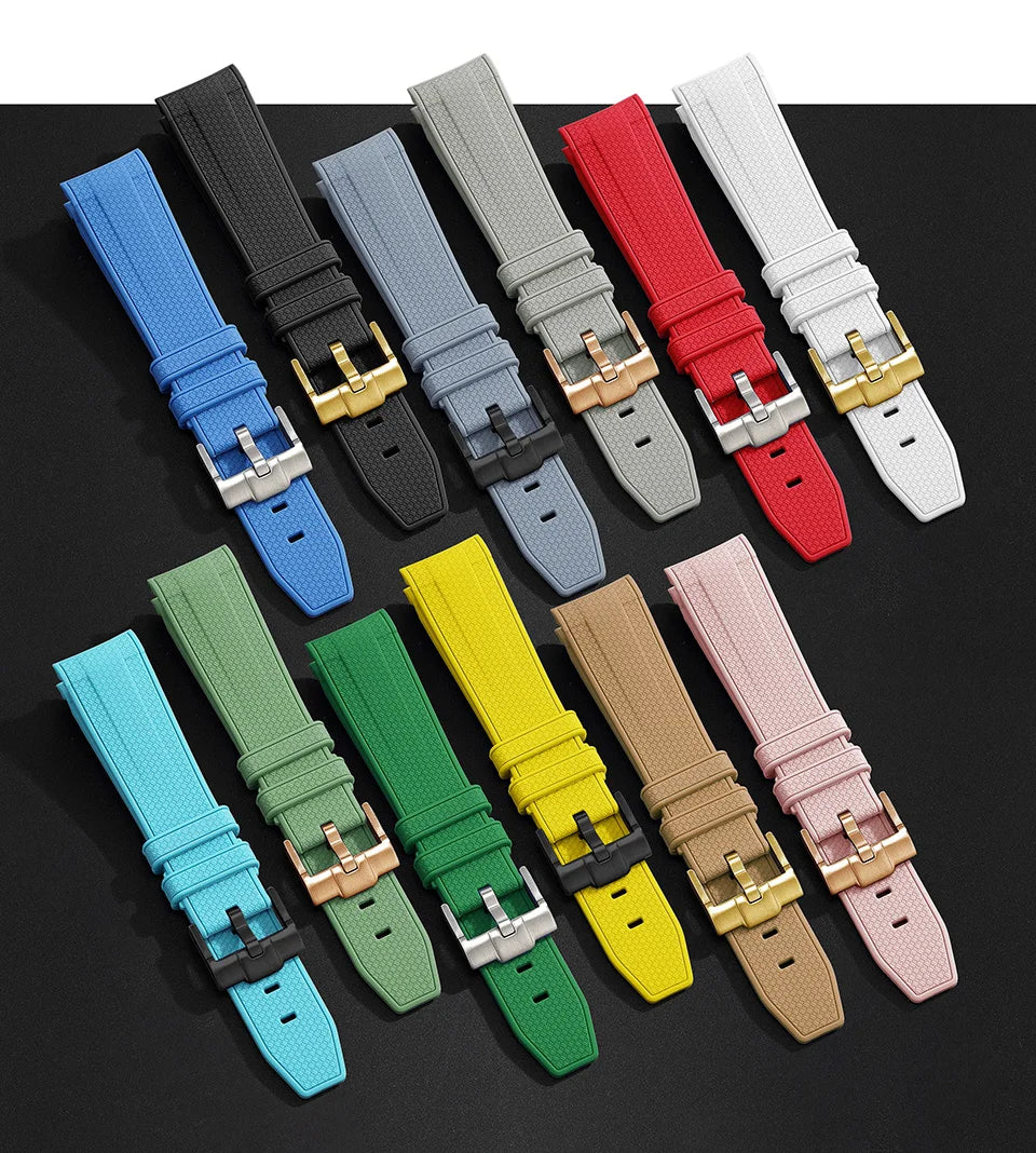 Silicone Strap for MoonSwatch Watch 20mm Rubber Replacement Band for Omega X Swatch Speedmaster Watch Bands