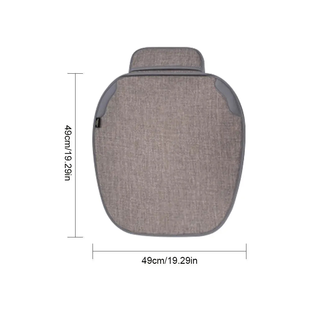 Car Breathable Flax Seat Cover Universal Front Seat Anti Dust Anti Scratch Protector Cushion Covers For Car Interior Accessories