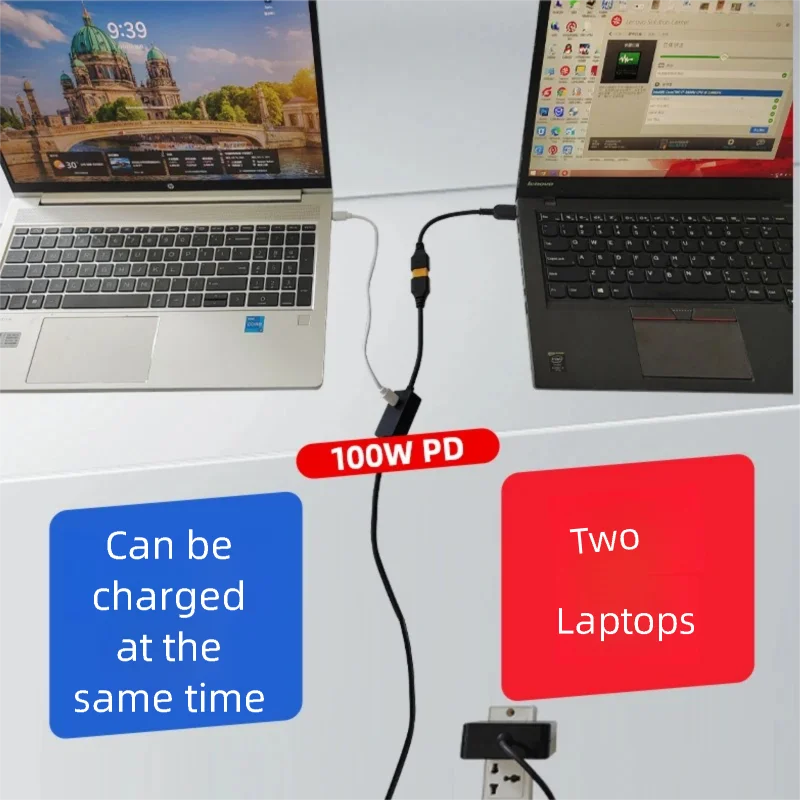 330W GaN Charger For Lenovo/Dell/HP/Asus/Razer/MSI/Macbook/Acer/Xiaomi Notebooks Mobile IPhone16 17 100W USB Type C PD Charger.