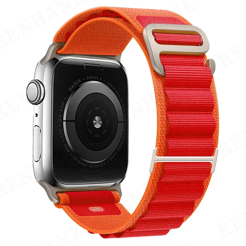 Nylon Loop Alpine Band for Apple Watch Strap Ultra 3 49mm 46mm 42mm 45mm 41mm 44mm 40mm Bracelet for iWtach SE 11 10 9 8 7 6 5 4