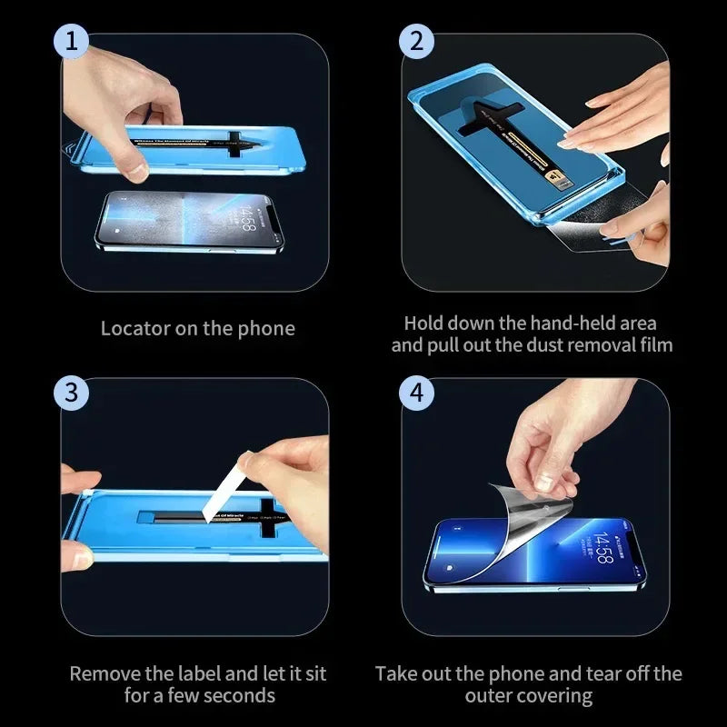 One-Click Dust Free Glass For iPhone Duo Glass Oleophobic Screen Protector Film For APPLE iPhone Duo Tempered Glass Fold Ultra